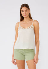 Pia Battenburg Lace Trim Tank