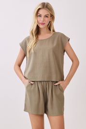 Verona Ruffle Waist Shorts