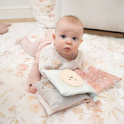 Violet Floral Cotton Baby Bib Set
