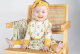 Marigold Block Print Zip Pajamas