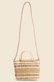 Intricate Basket Weave Square Hand Bag