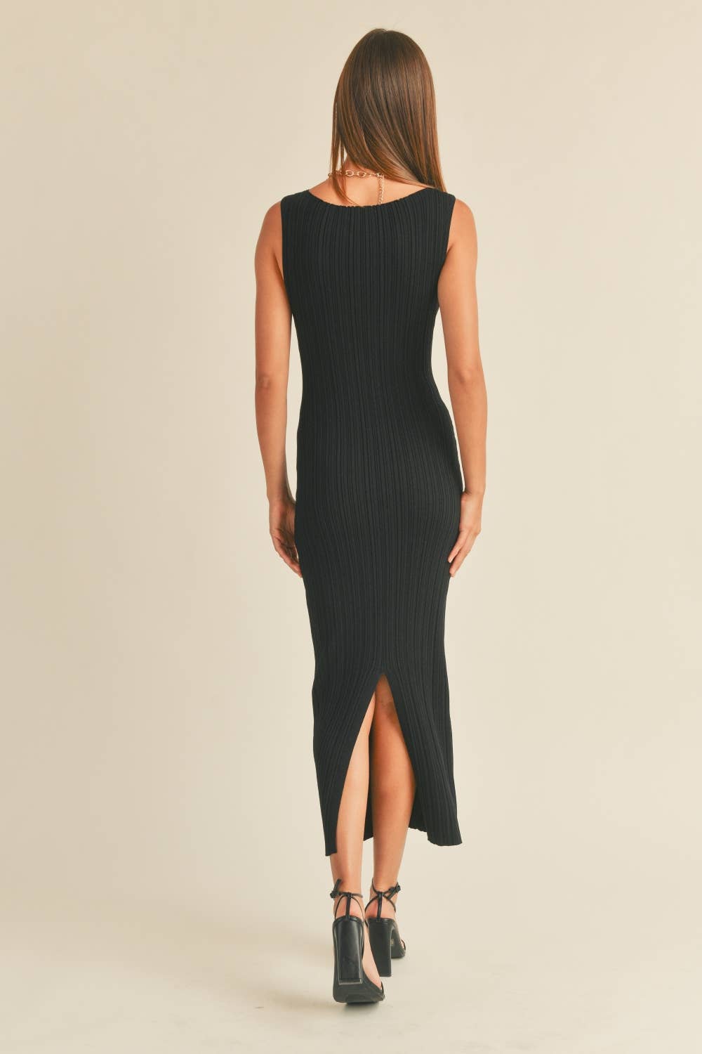 Noemi Ribbed Knit Maxi Dress