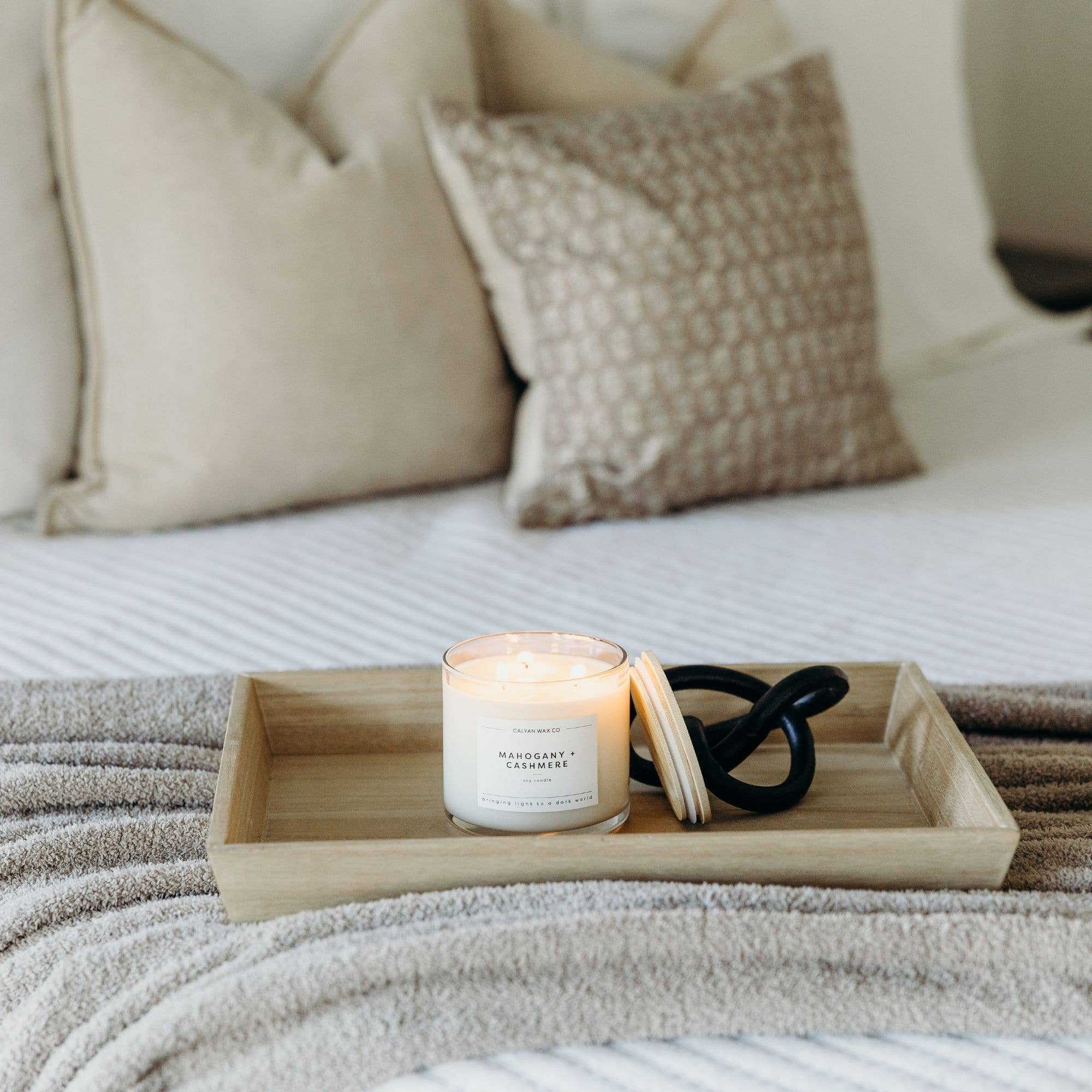 Mahogany + Cashmere 3-Wick Soy Candle