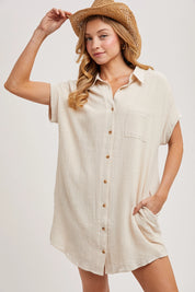 The Everyday Textured Mini Dress