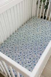 Bluebell Pointelle Bamboo Stretch Crib Sheet