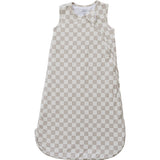 Taupe Checkered Bamboo Sleep Sack