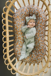Sage Organic Cotton Ribbed Head Wrap