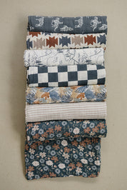 Taupe Stripe Muslin Swaddle Blanket