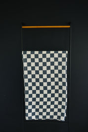 Charcoal Checkered Muslin Swaddle Blanket