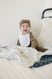 Cream Berry Classic Muslin Bib