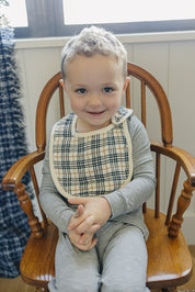 Vintage Plaid Classic Muslin Bib