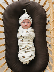 Ducks Ribbed Bamboo Stretch Swaddle