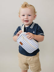 Blue Gingham Mini Fanny Pack