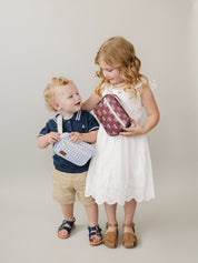 Blue Gingham Mini Fanny Pack
