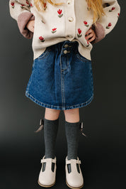 Dark Wash Denim Skirt
