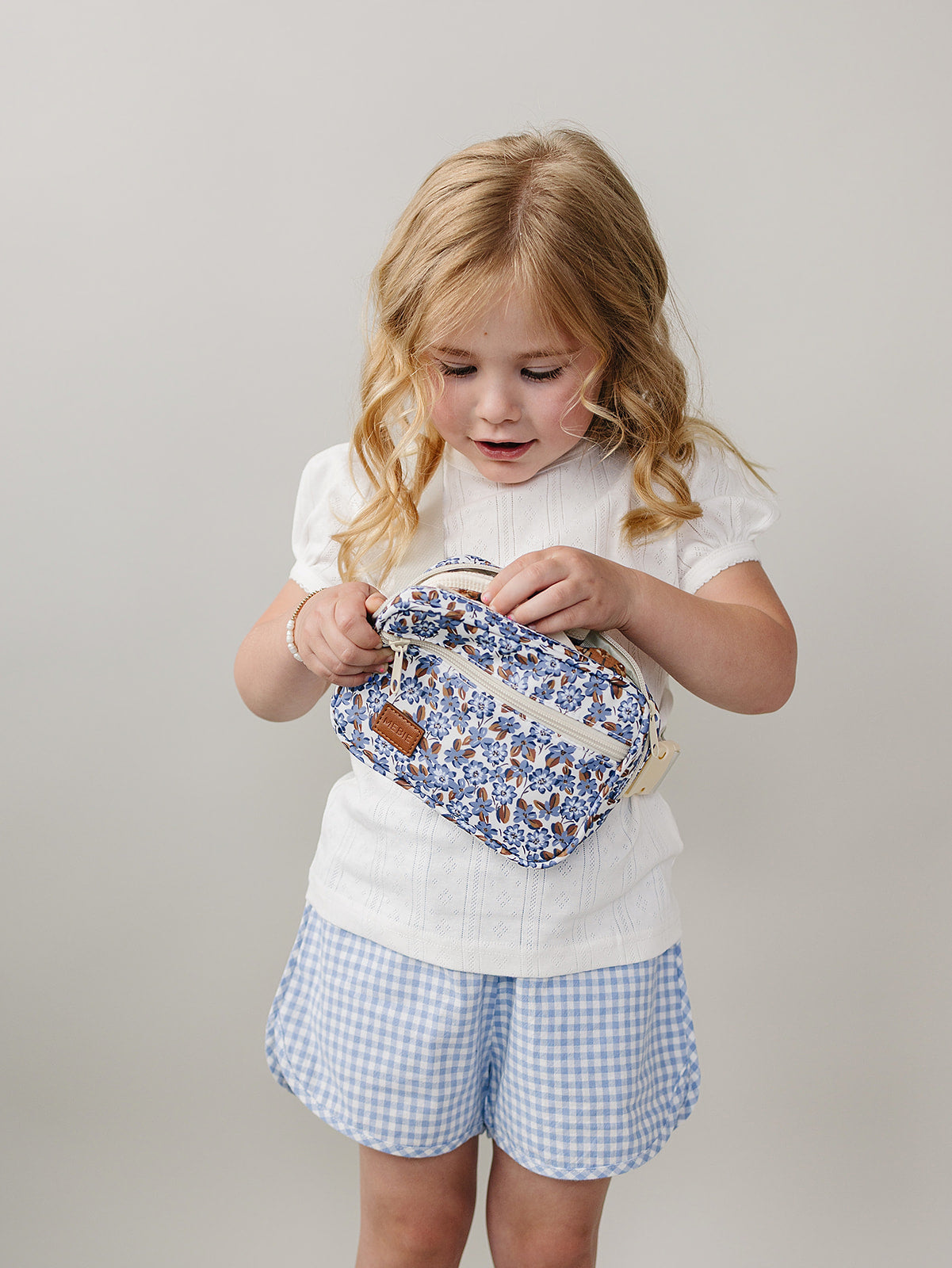 Cottage Blue Floral Fanny Pack
