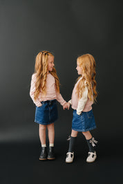 Dark Wash Denim Skirt