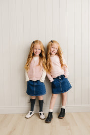 Dark Wash Denim Skirt