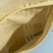 Arched Woven Straw Envelope Clutch