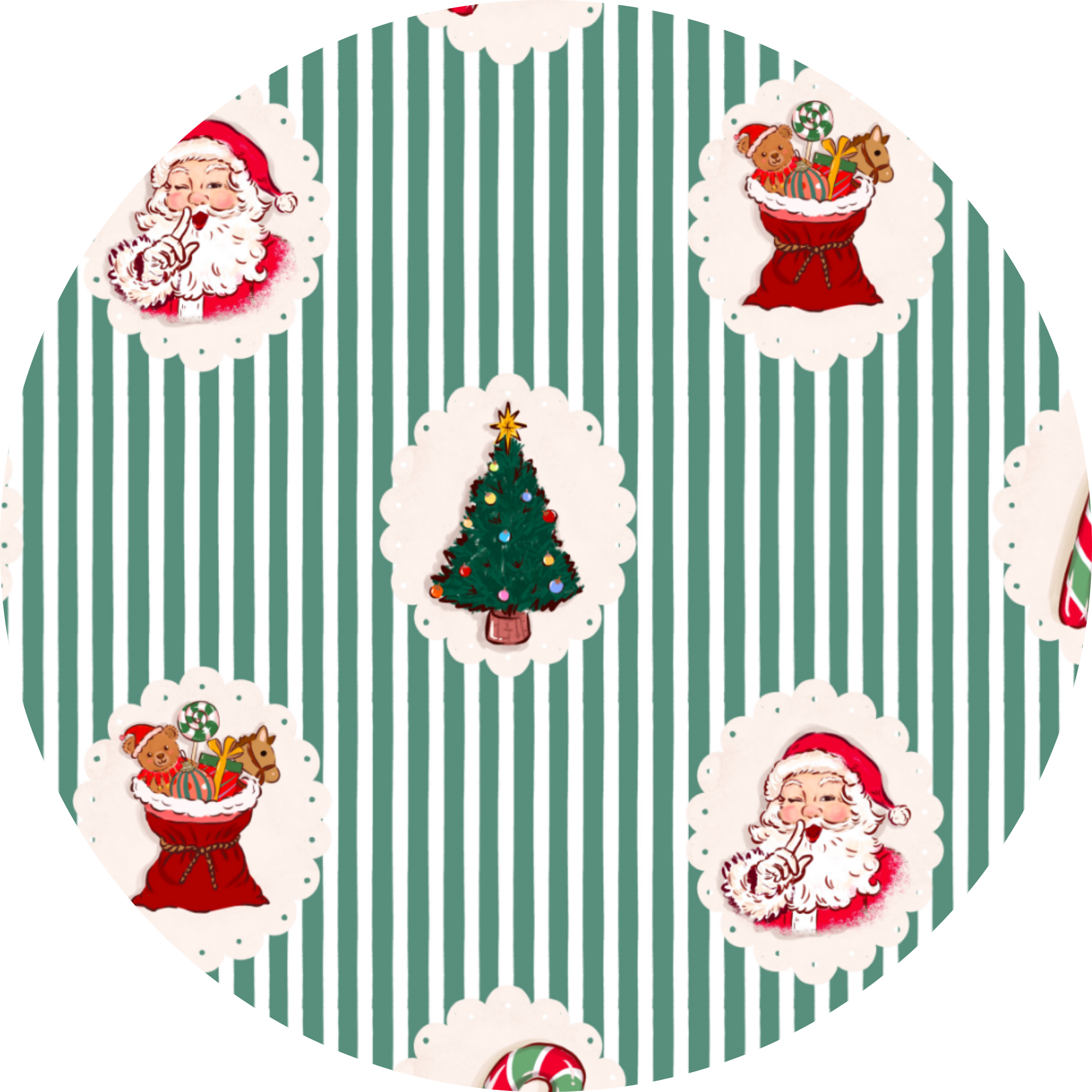 Christmas Classic Stripe Convertible Footies