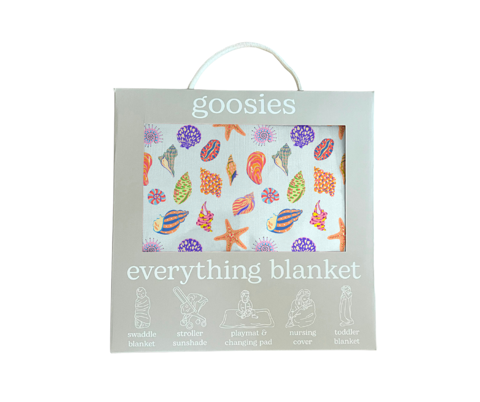 Beach Seashells Everything Blanket