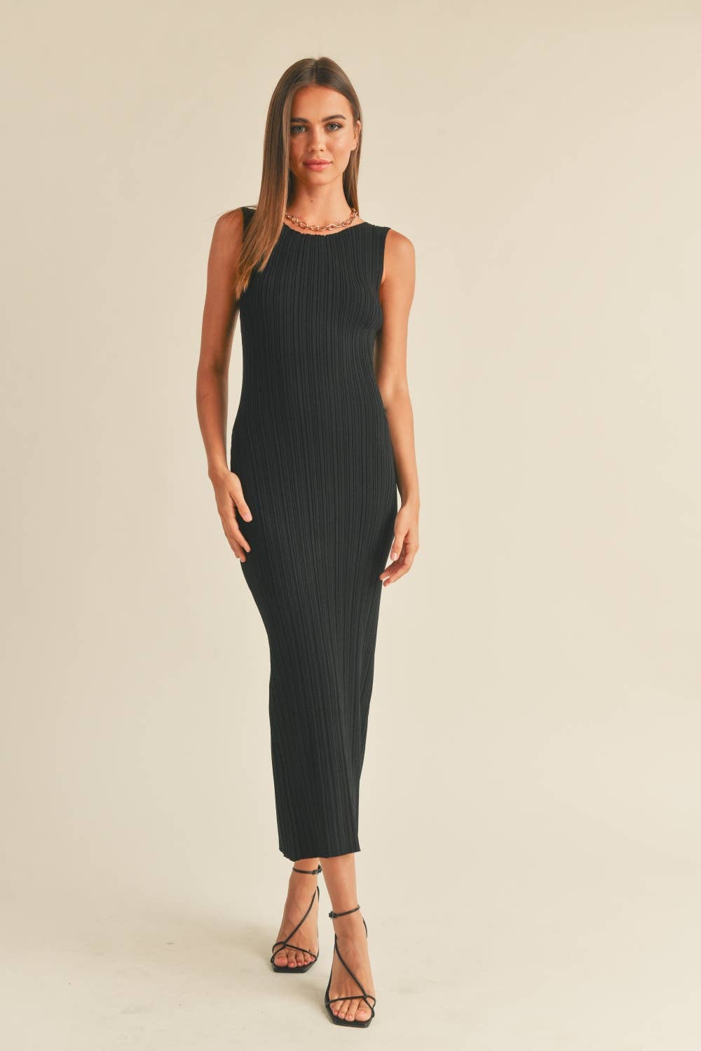 Noemi Ribbed Knit Maxi Dress