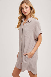 The Everyday Textured Mini Dress