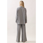 Livia Striped Tie Waist Wide Leg Pants
