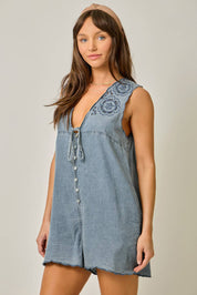 Bellamy Scallop Hem Romper