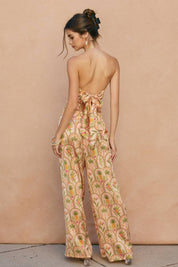 Ibiza Tropical Satin Halter Crop Top