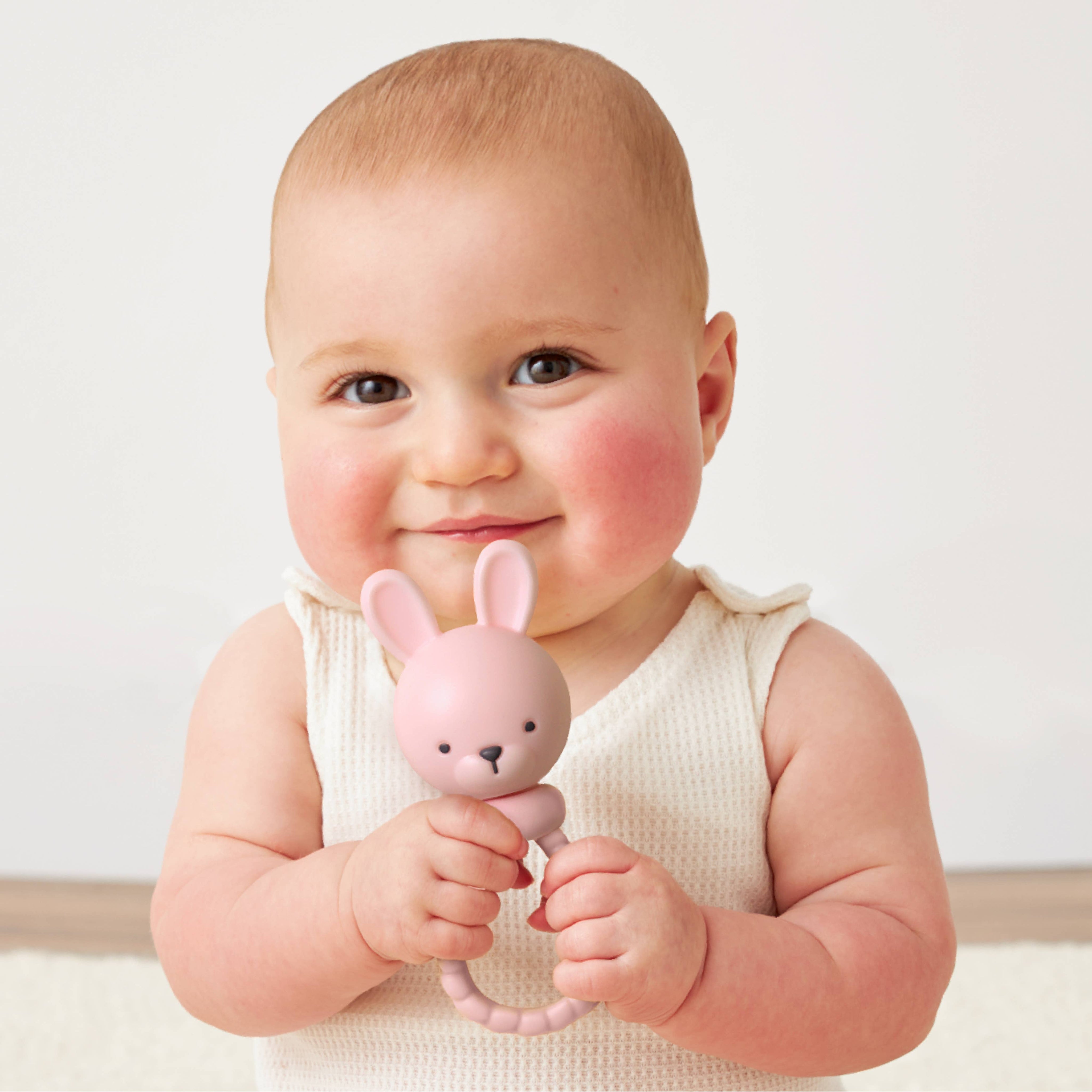 Pink Bunny Sweetie Rattle™