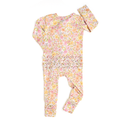 Kennedy Floral Ruffle Zip Easter Floral Sleepies Little