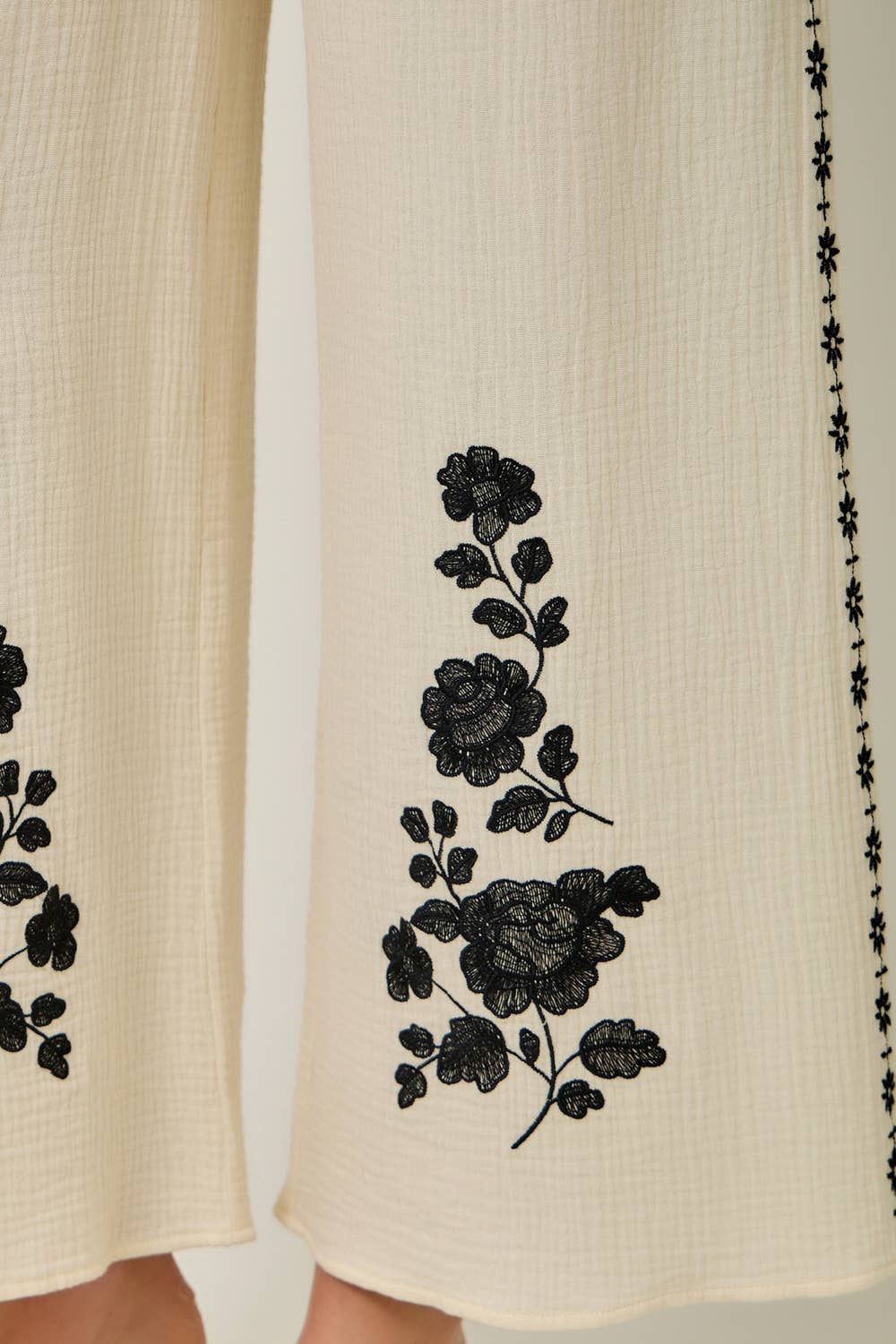Ravello Embroidered Gauze Pants