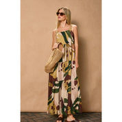 Coconut Grove Babydoll Tiered Maxi Dress