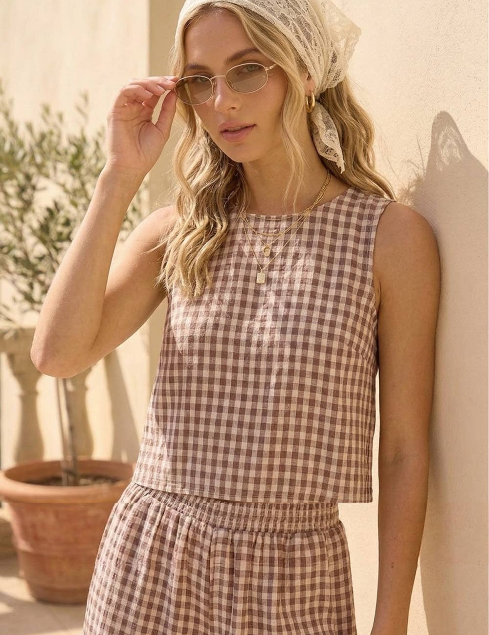 Gingham Tank