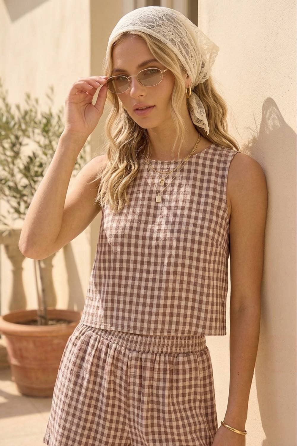 Gingham Tank