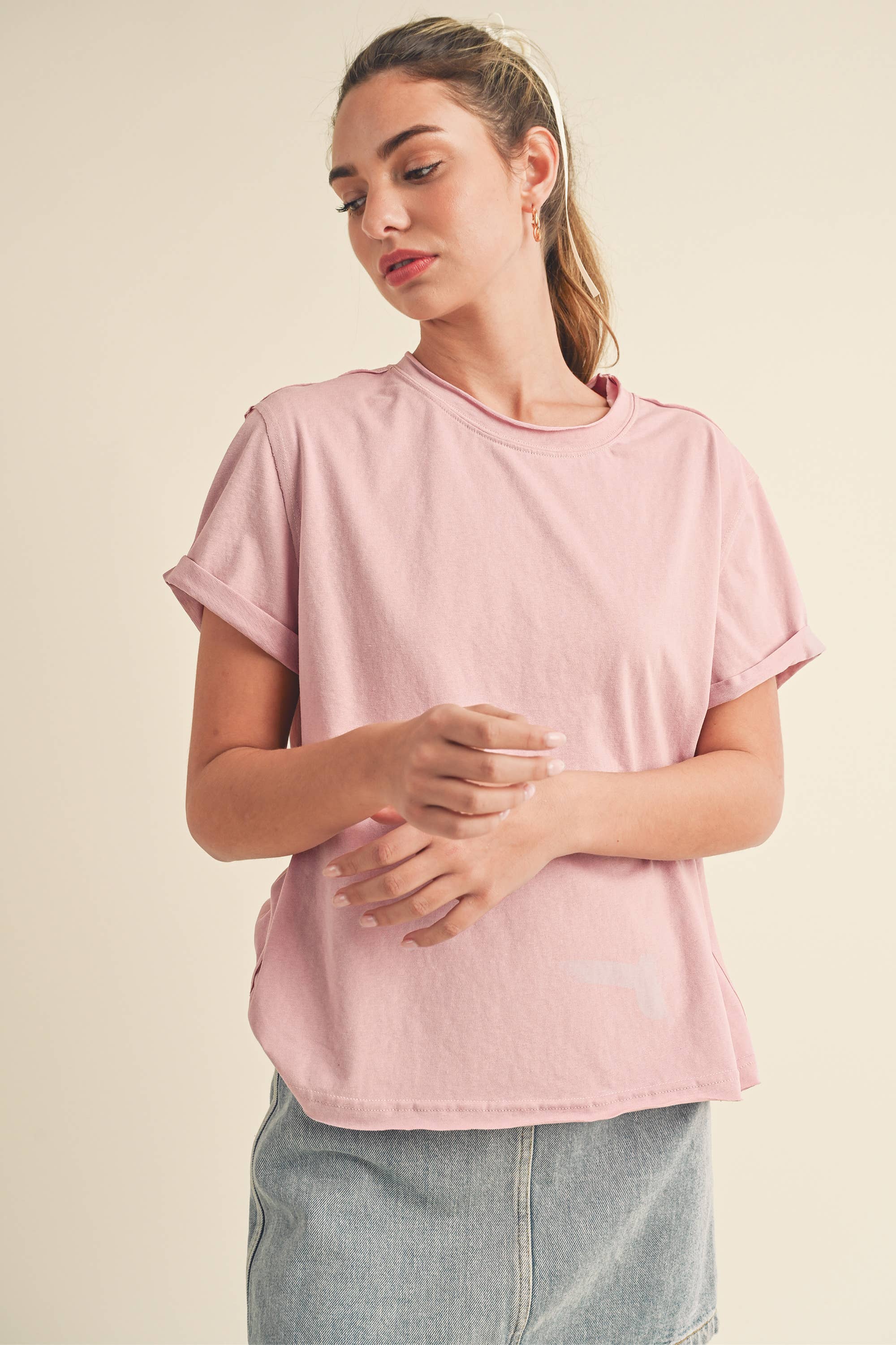 8314DN Mali Baby Tee Short Sleeve Top