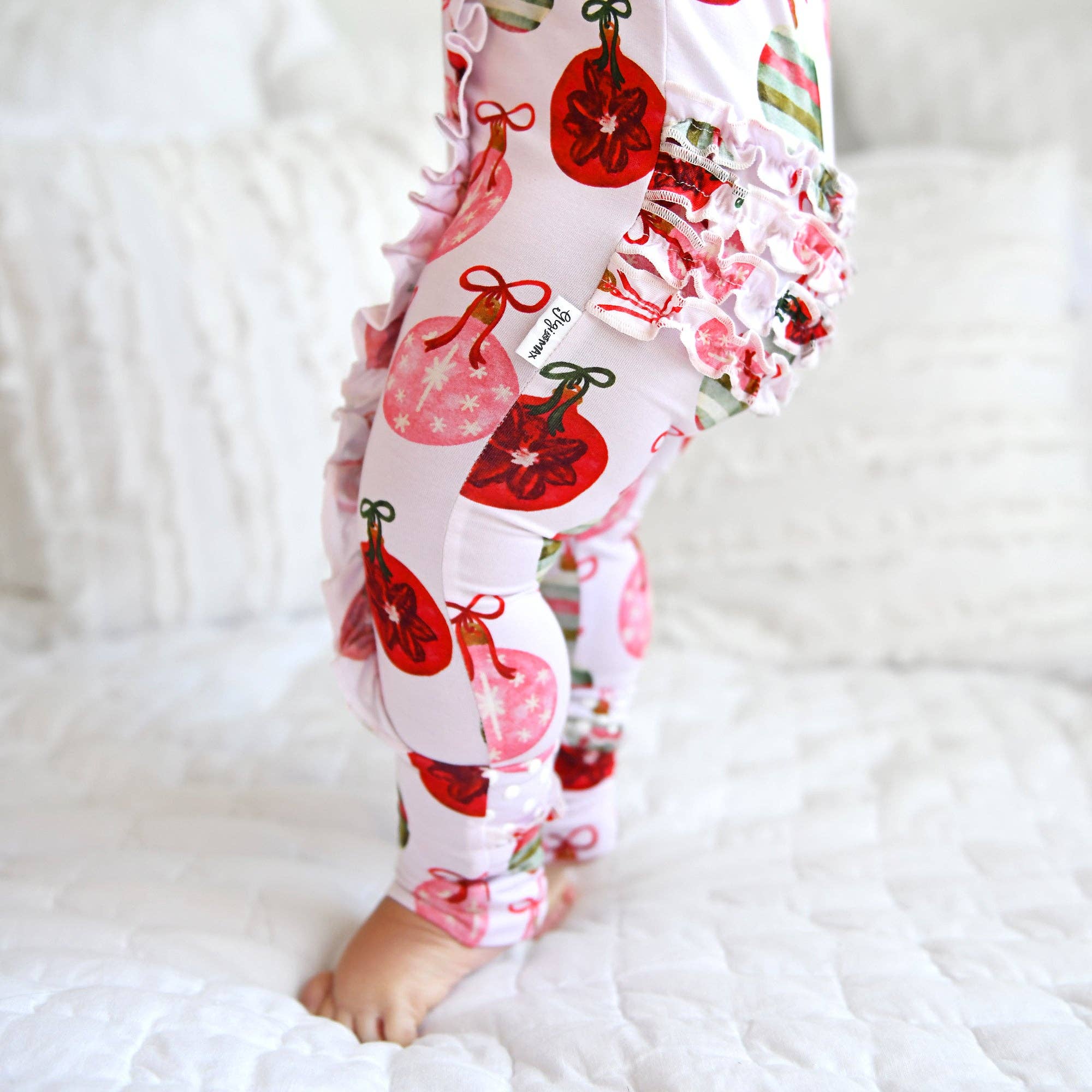 Ornate Ornaments Ruffle Zip