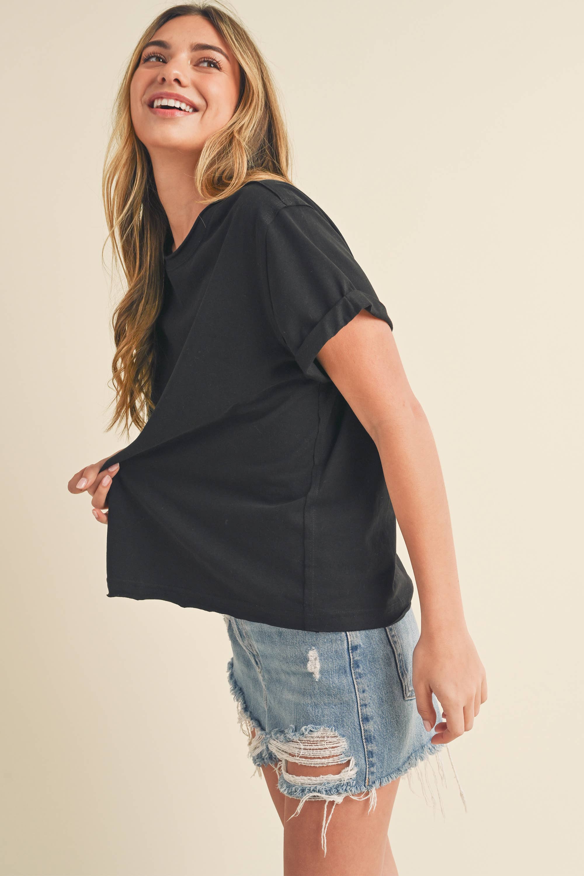 8314DN Mali Baby Tee Short Sleeve Top
