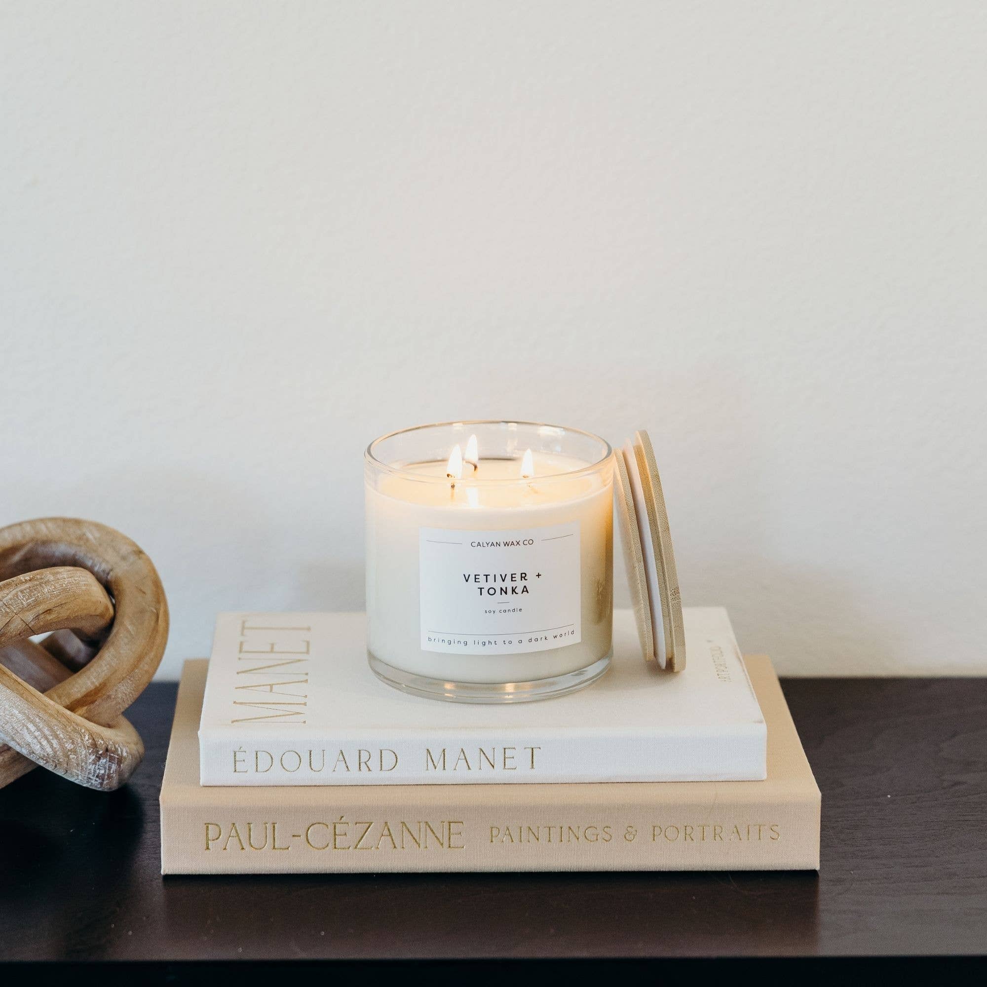 Vetiver + Tonka 3-Wick Soy Candle