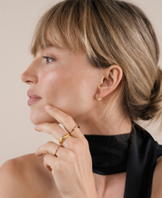 Gold Double Hoop Earrings