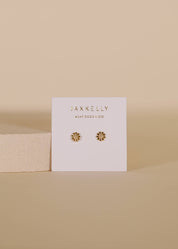 Petite Daisy Gold Stud Earrings