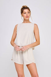 Solea Lace Trim Top