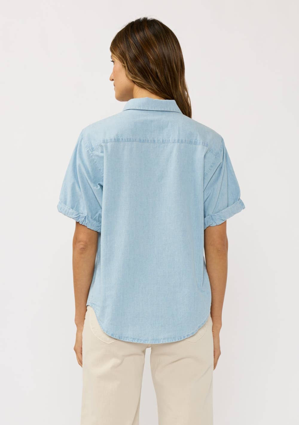 Hallie Short Sleeve Chambray Shirt