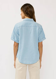 Hallie Short Sleeve Chambray Shirt