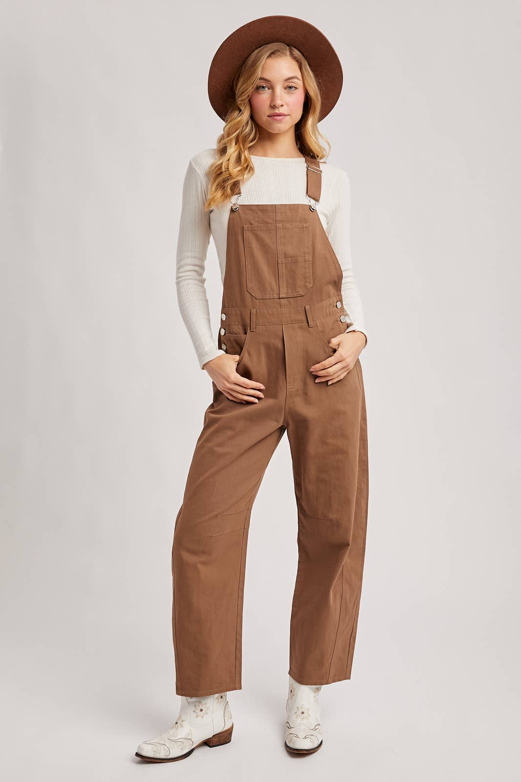 BARREL OVERALLS JUMPSUIT