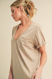 Zoie V-Neck Short Sleeve Top