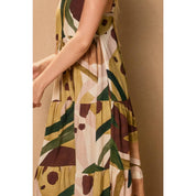 Coconut Grove Babydoll Tiered Maxi Dress