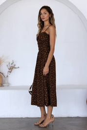 Fiora Ditsy Floral Smocked Midi Dress