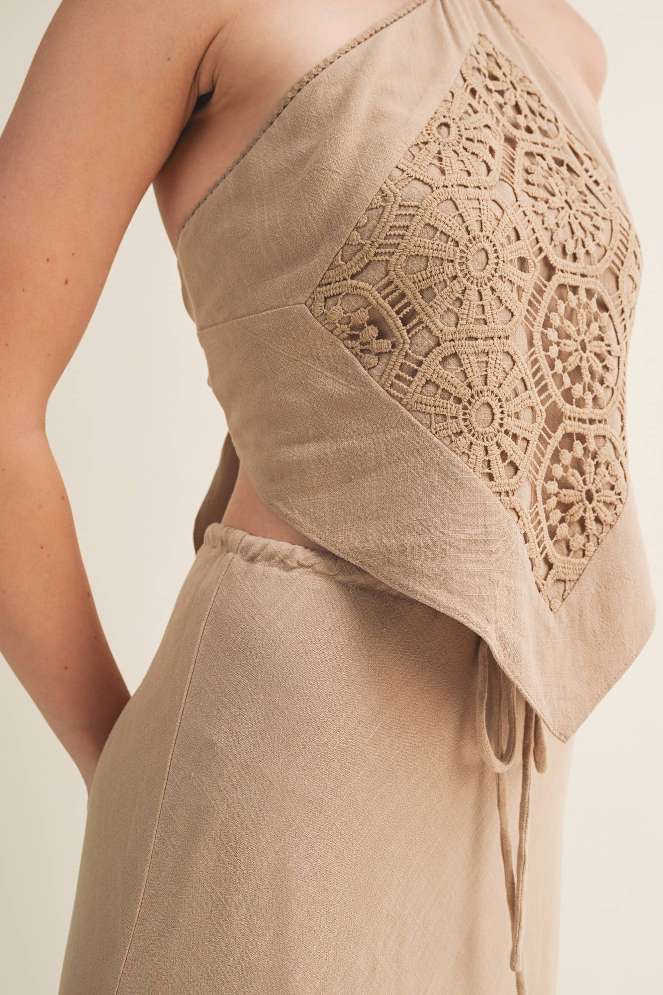 Zahara Crochet Halter Top